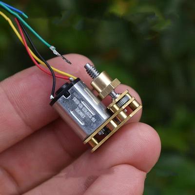 Dc 3V 3.7V Screw Shaft Micro N20 Full Metal Gear Motor Nut Moving Up Donw Gear Motor Diy Lock