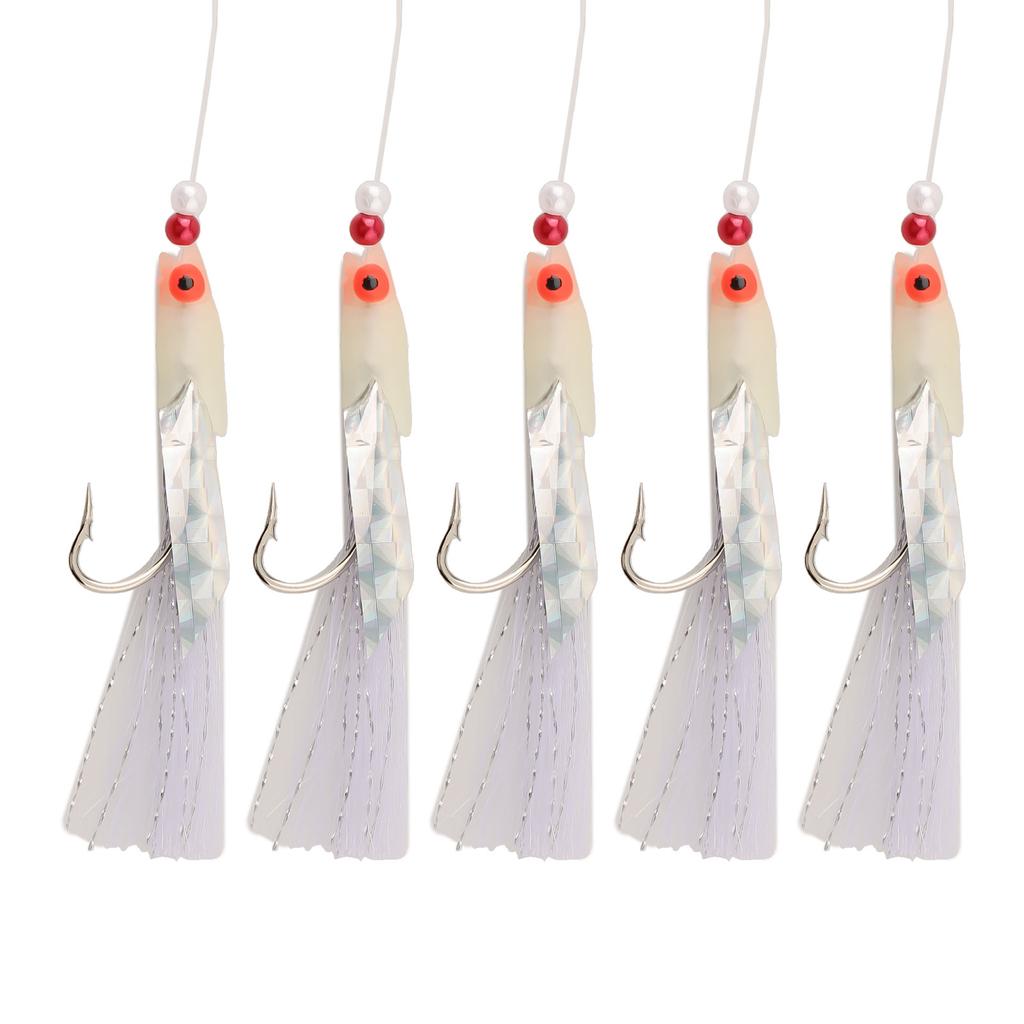 Bait Jigs Fishing 0.5mm/80mm Supporting String 3/0# 5 Pcs/Pack