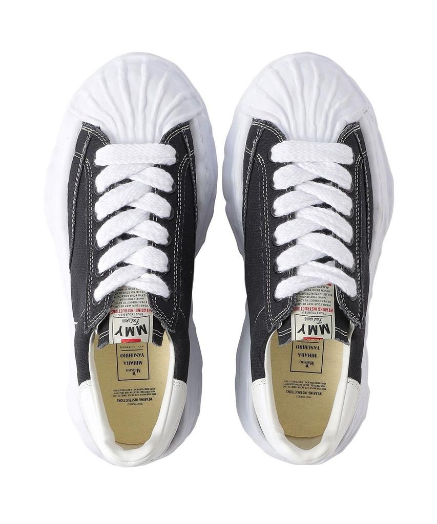 A08FW735-BLACK Maison MIHARA YASUHIRO BLAKEY OG Zool Canvas Lage top (Heren)