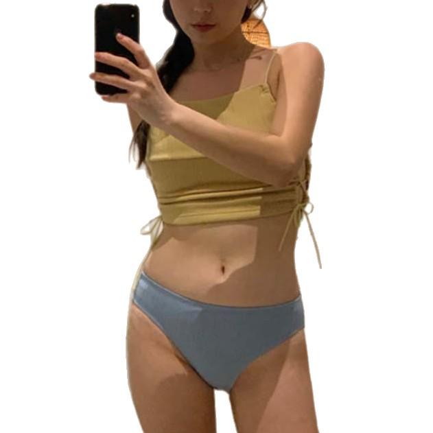 Korean Style Backless Halter Bikini - Sexy Split Swimsuit for Women, Resort Wear