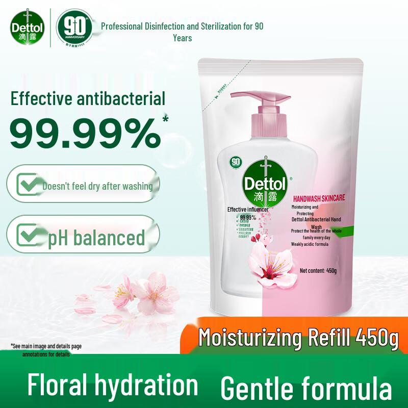 Dettol Moisturizing Floral Antibacterial Hand Wash Refill Duo