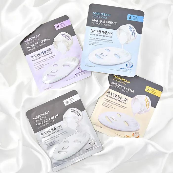 [5+5] The Face Shop Mask Cream Tension Sheet