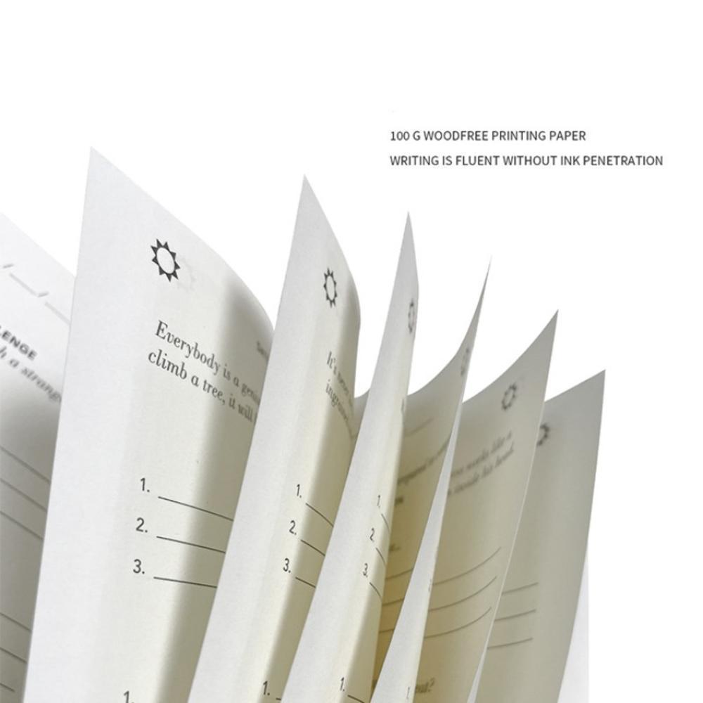 Deník vděčnosti Kreativní papírnické potřeby Studentský notebook Školní kancelářské potřeby Deník Reflexe Plán děrování