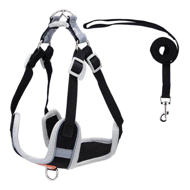 Reflective Dog Harness With D-ring Comfortable Breathable Chest Strap With Quick Release Buckle For