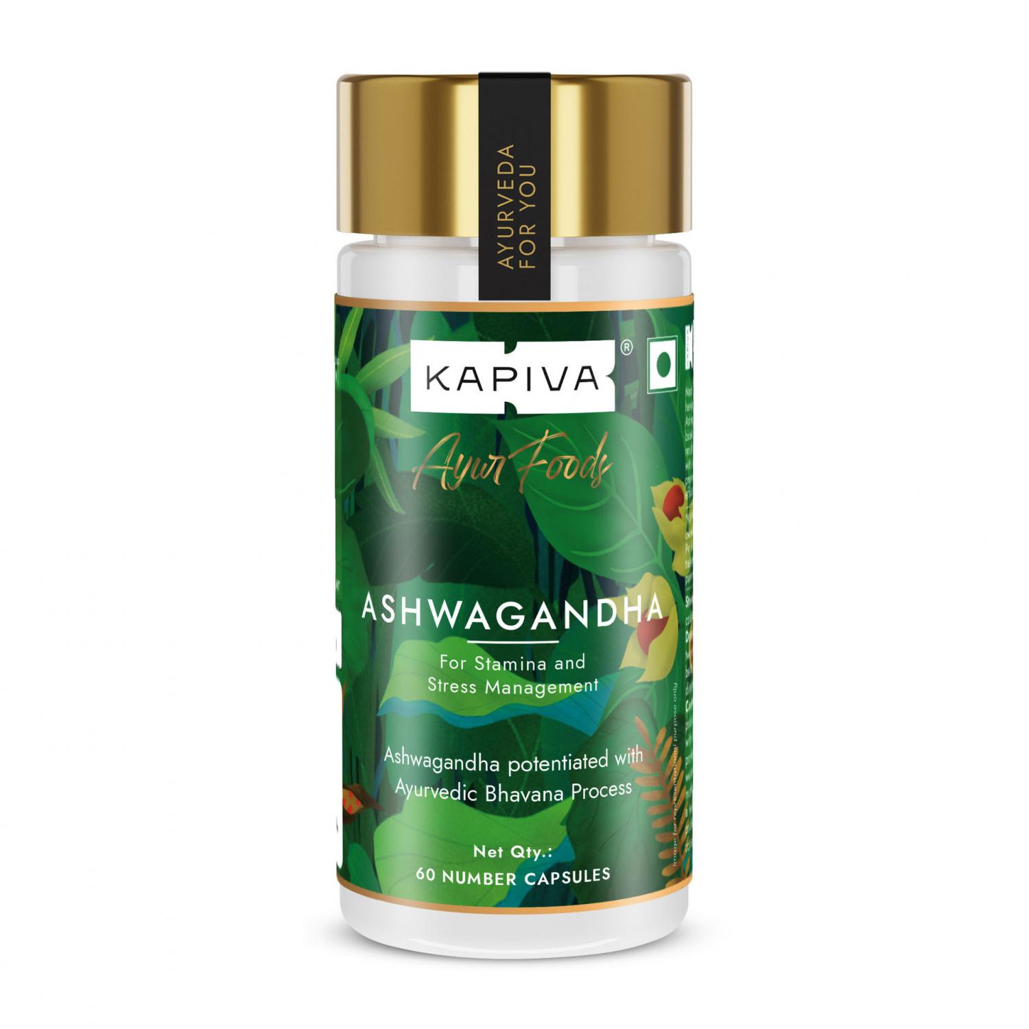 

Ашваганда (60 кап, 500 мг), Ashwagandha, Kapiva