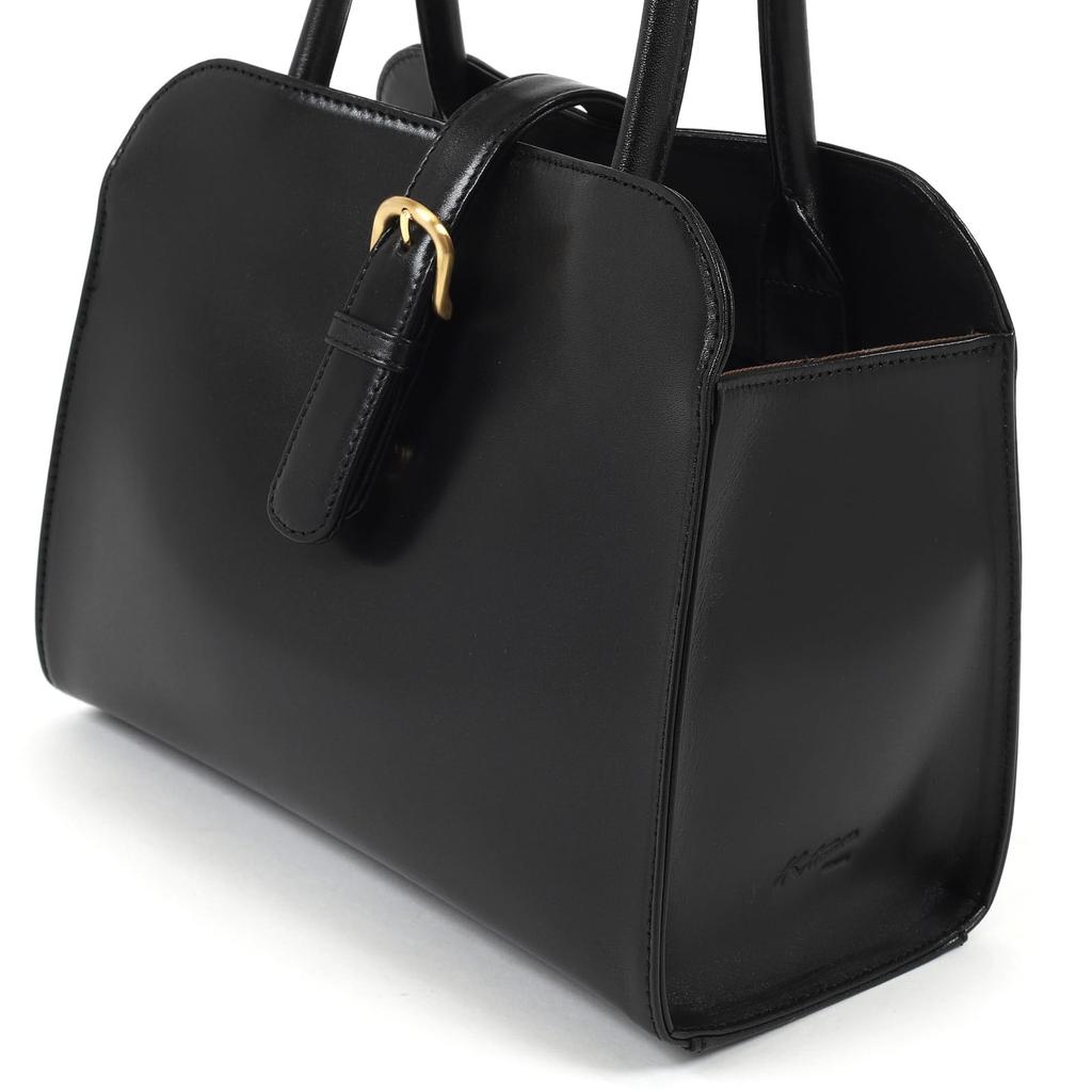 Kitamura Buckle Belt Classic Handbag Black 15151 Y-1458 [Black]