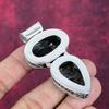 Copper Black Tourmaline Handmade Gemstone Pendant, 925 Solid Sterling Silver Pendant Antique Jewelry, For Engagement Gift