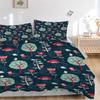 3pcs Forest Creatures Bedding Cover Set, Fashion Classic Popular Print Bedding Set, Soft Comfortable, All Season Use, For Bedrooma0819121