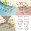 Fashionable Nipple Rings Jewelry Set with Sparkling Pink Silver Cubic Zirconia Stones for Fashion Enthusiasts