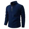 2025 Herbst Winter Herren Half-Zip Freizeitpullover Herren Einfarbig Stehkragen Pullover Männlich Strickpullover Herren Oberbekleidung