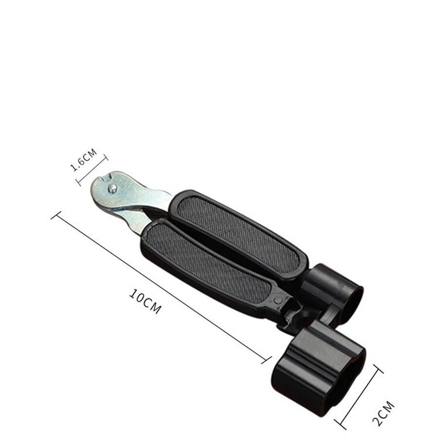 New Guitar String Winder String Cutter Bridge Pin Puller 3 In 1 String Peg Winder Guitar Repair Tool Black