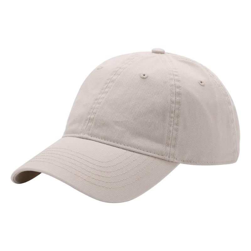 Washed premium baseball cap combed cotton women's deep top big brim cap trendy casual sunscreen hat