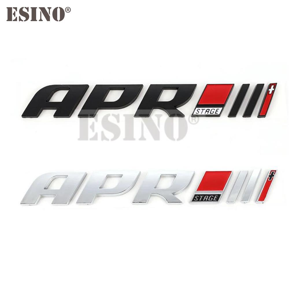 3D APR Logo Car Stickers Auto Badge Emblem Decal for APR Stage Logo For A4 A5 S4 S5 RS4 RS5 RS6 Q5 S5 Golf GTI R Scirocco R20