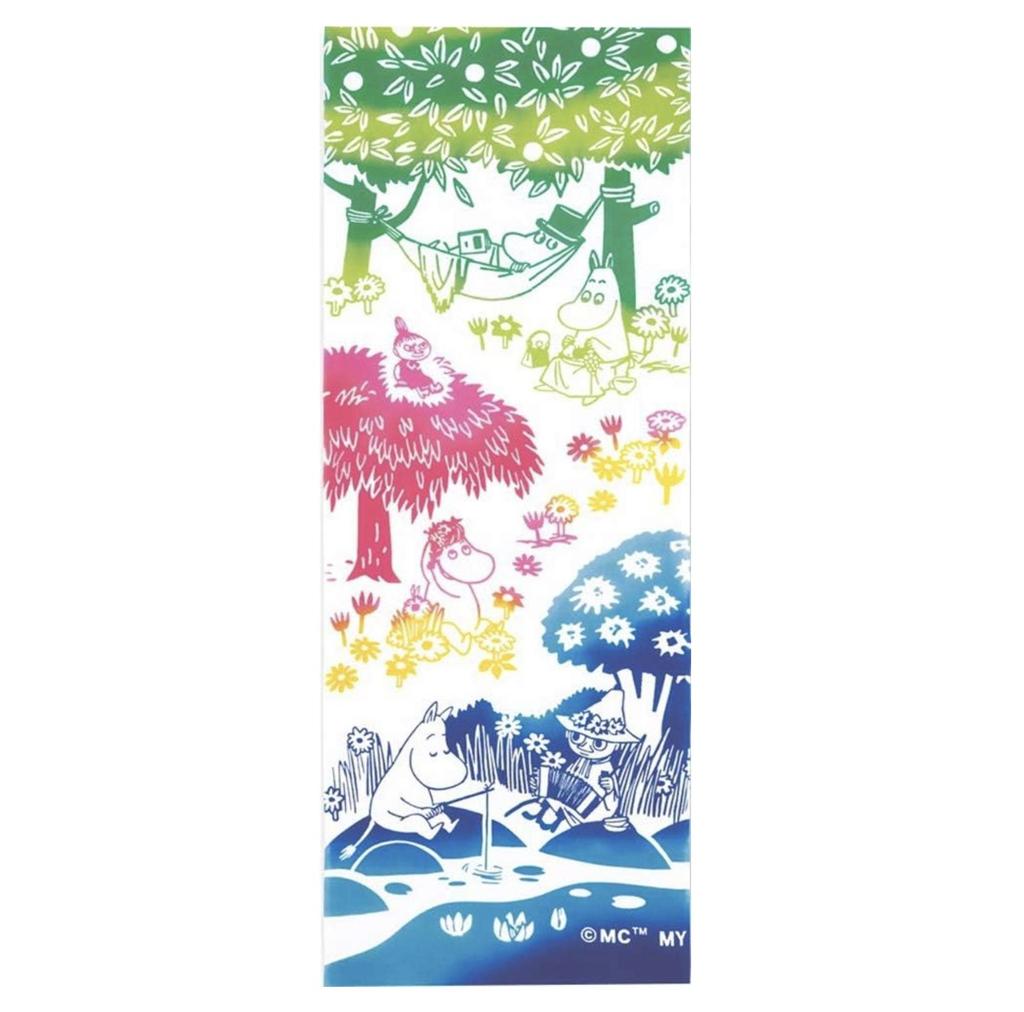 Momin Mumin Miyamoto Tenugui Towel Tapestry Chusen Dyed Camp