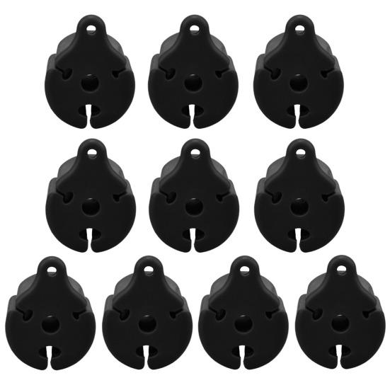 10Pcs Bound Pole Balls Silicone Rod Strap Protective Cover Wide Compatibility Versatile Fishing Gear Accessory Holder