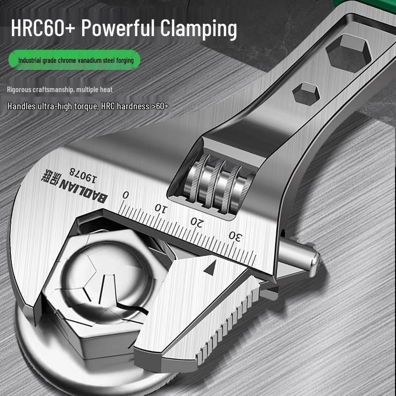 Universal Adjustable Open-End Plumbing Wrench Set - Multifunctional Large Opening Pipe Wrench