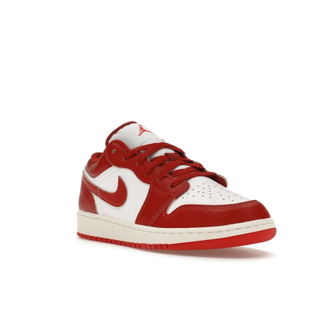 Air Jordan 1 Low SE GS Dune Red Kids Sneakers White Lobster Sail FJ3465-160