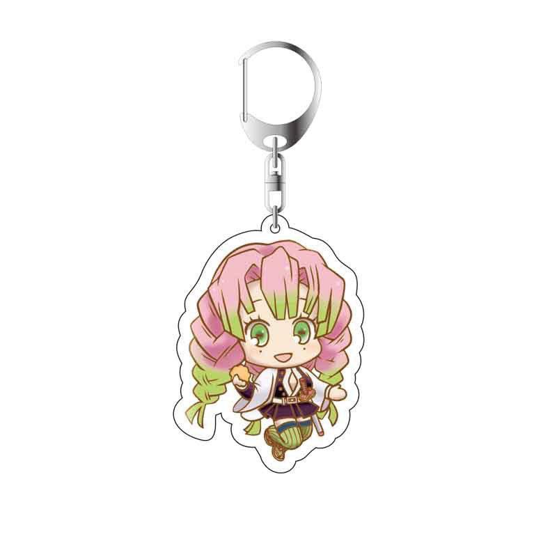 Demon Slayer Anime Cartoon Character Acrylic Keychain Bag Pendant Accessories