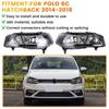 6C0941661D Fog Light for 2014-2018 VW Polo 6C Hatchback Front Left Bumper