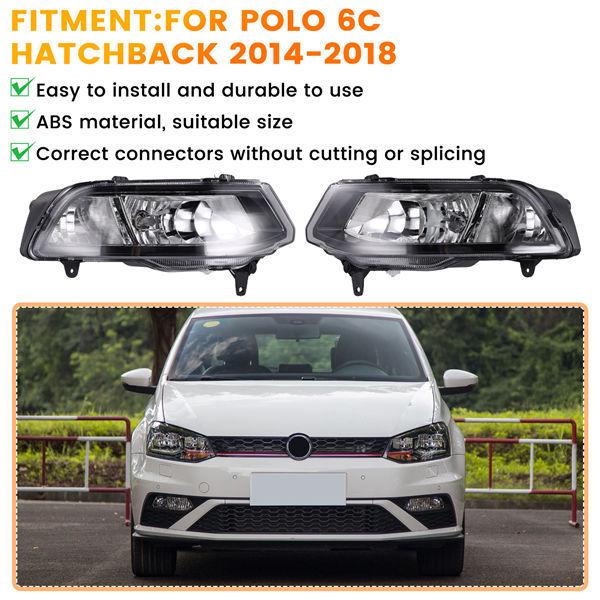 6C0941661D Fog Light for 2014-2018 VW Polo 6C Hatchback Front Left Bumper