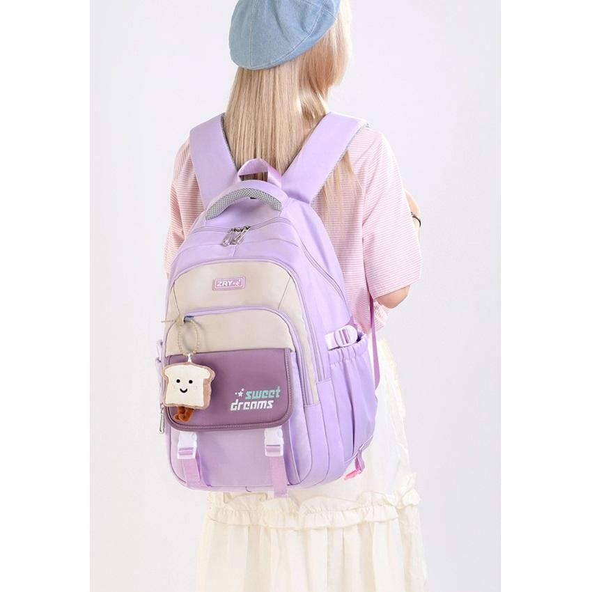 School Bags Polyester Waterproof Backpack and Shoul Bag Set (34*24*47cm)