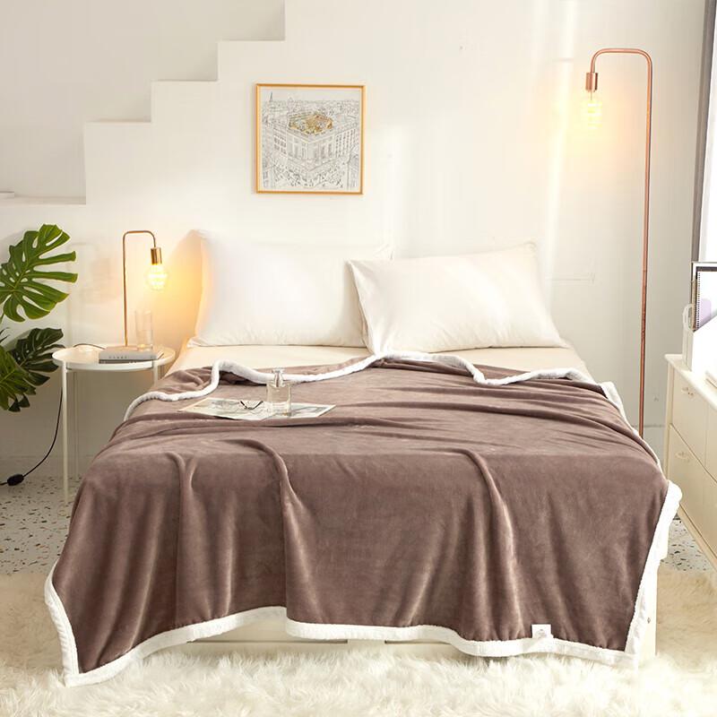 Starry Coffee Flannel Velvet Blanket