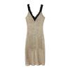 Popular Spring New American Fashion Trend Sexy Spice Girl Style Sequin Dress