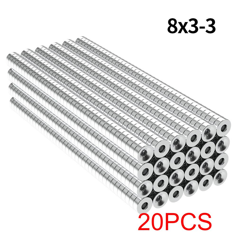 N35 Super Strong Neodymium Magnet NdfeB Permanent Magnetic Imanes Round With Holes Powerful Magnets Refrigerator Magnet