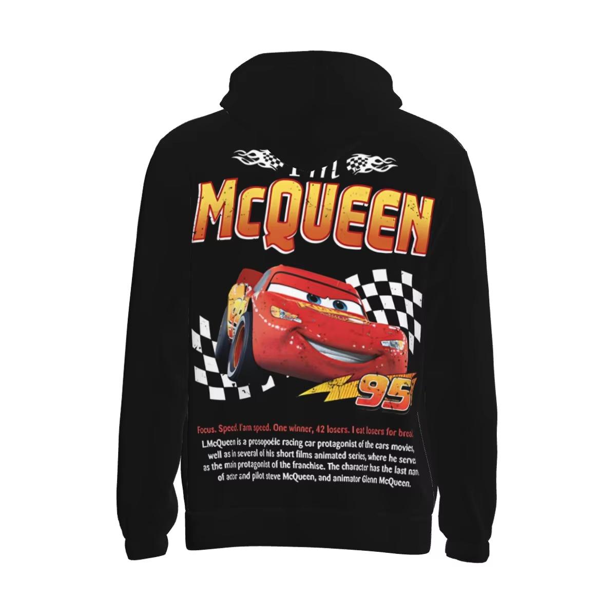 

25 Мужская толстовка с 3D-принтом Молния Маккуин и Салли, с капюшоном, воротником-стойкой и кулиской, пуловер, свитшот с длинным рукавом 3XL