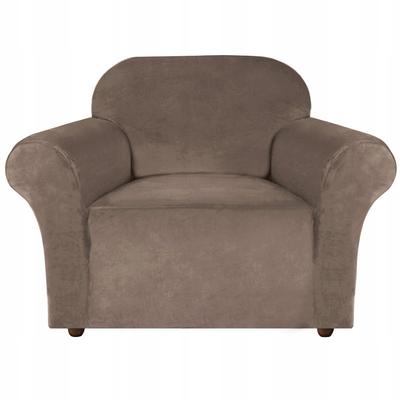 Cover For Armchair Sofa Cocoa Brown Velvet 1 Seater [22L1]