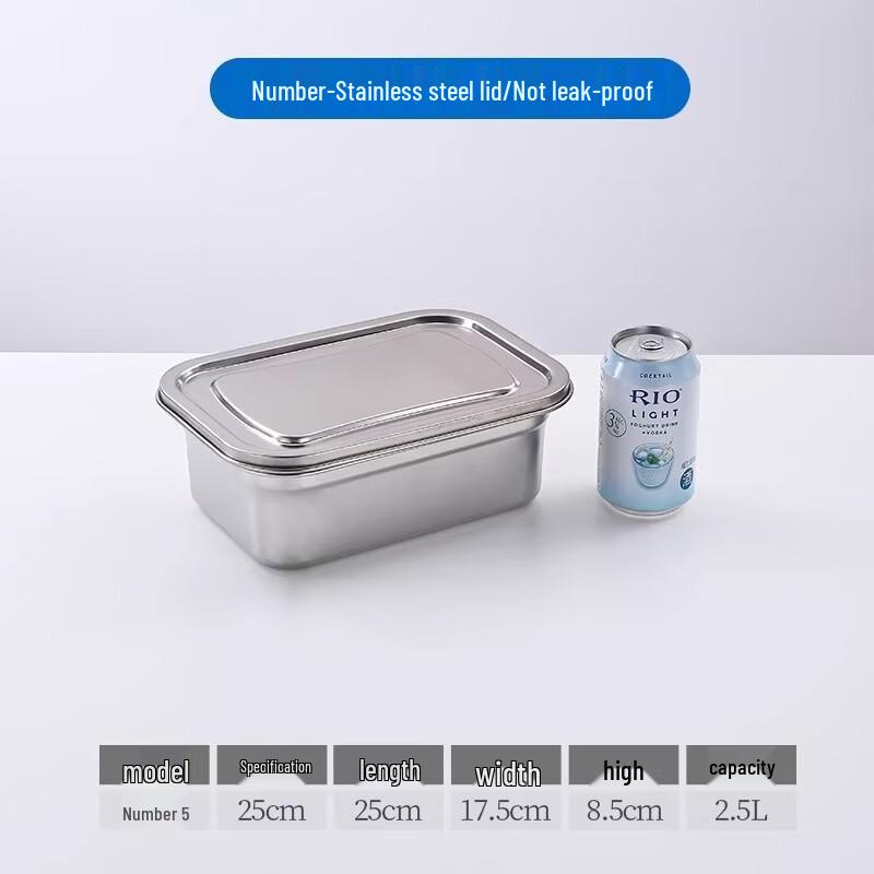 Commercial 304 Stainless Steel Food Storage Container