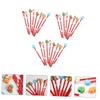 25 Christmas Christmas Kids Christmas Goods Bag Christmas TPR Pencils with Assorted for School Pencils, Stationery, Filler, Eraser, Wooden, Colors,
