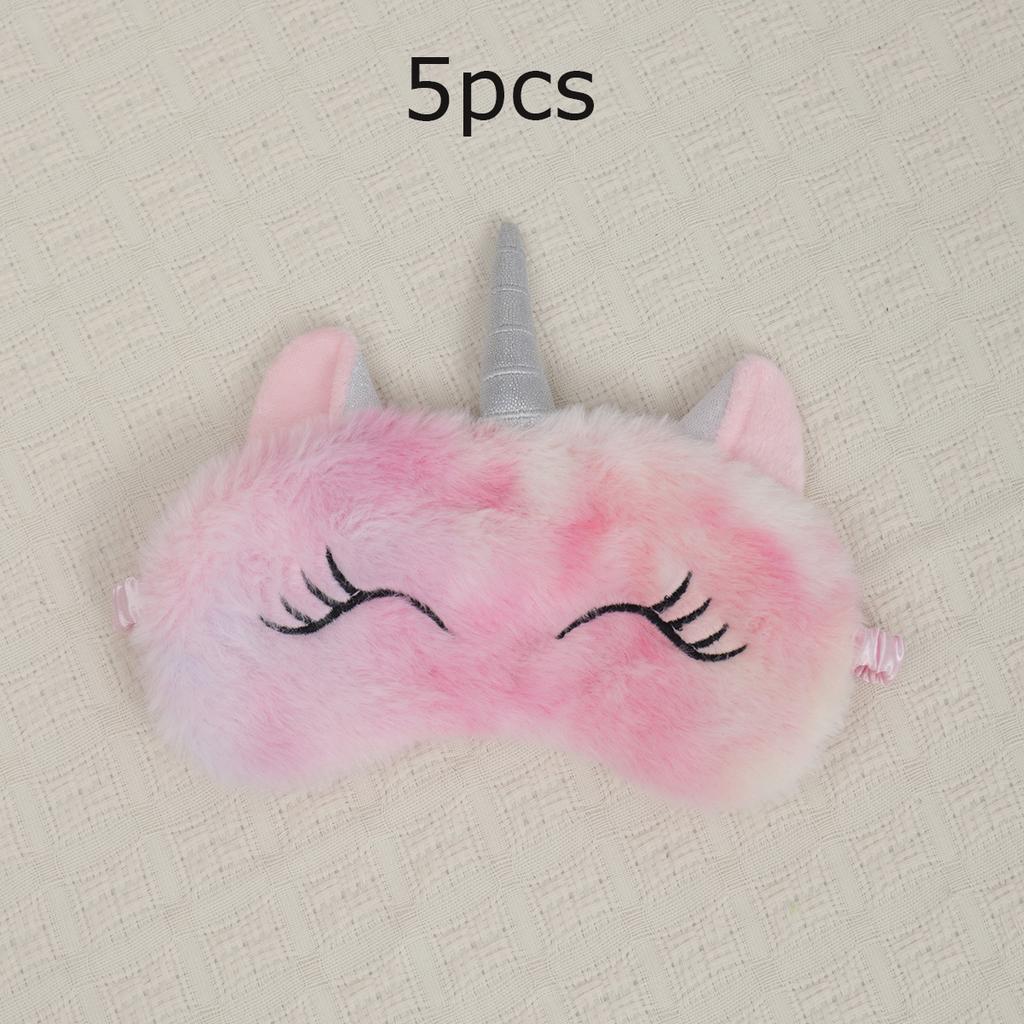 1pc/3pcs/5pcs-Cartoon Unicorn Party Anime Sleeping Mask Kids Gift Cute Blindfolds Travel Sleep Eye Band Shade Rest Eyepatch