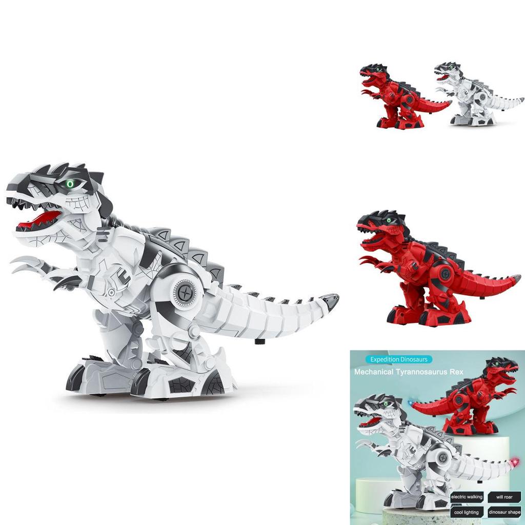 Electric Mechanical Tyrannosaurus Rex Toy For Kids Movable Joints Sensory Lights And Sound Effects