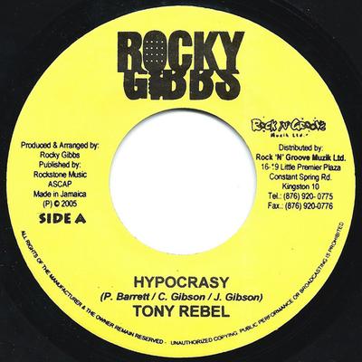 7inch Record TONY REBEL / RANACO - Hypocrasy / Kingfish NONE Rocky Gibbs 2005 Jamaica Reggae, Ska & Dub Used