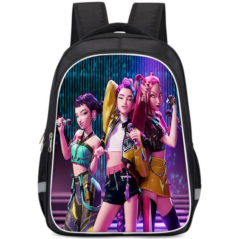 Kpop Demon Hunters Childrens Backpack With Breathable Oxford Fabric For School Use