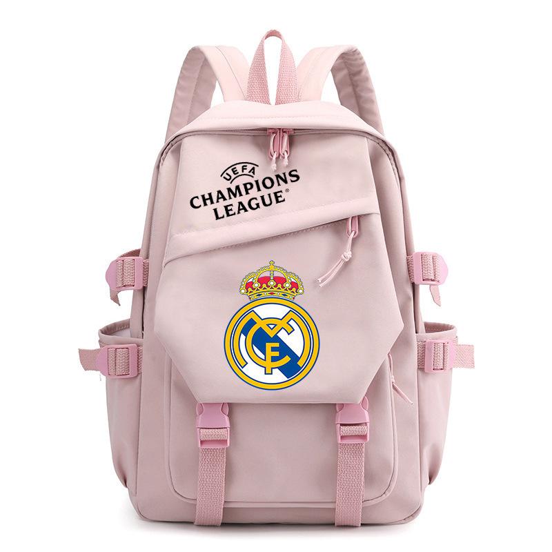 Champions League Schooltas Manchester United Cr7 West Schooltas Oxford Stof Rugzak Barcelona Print Student Rugzak