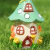 Mini domeček stolní ozdoba 3D malý roztomilý pryskyřičný výrobek dárky pohádková zahrada houbová chaloupka stolní dekorace miniaturní zahradní doplňky