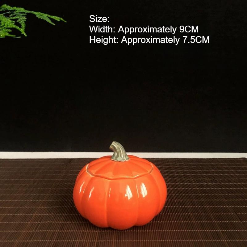 

Pumpkin Shaped Ceramic Smokeless Aromatherapy Candle Home Indoor Romantic Fragrance Long Lasting Calming Effect красный