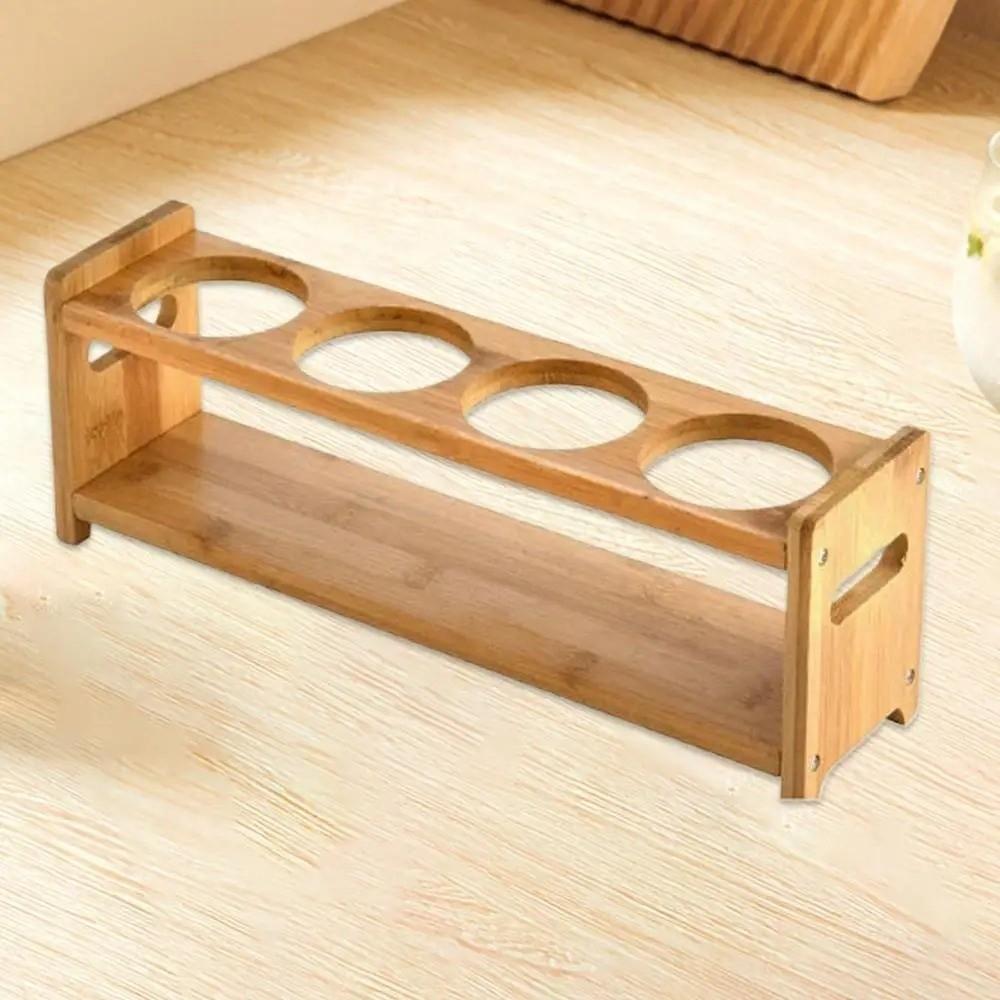 Anti-Slip Glass Oil Bottle Rack Multi-Compartment Kitchen Storage Shelf  Bar Counter