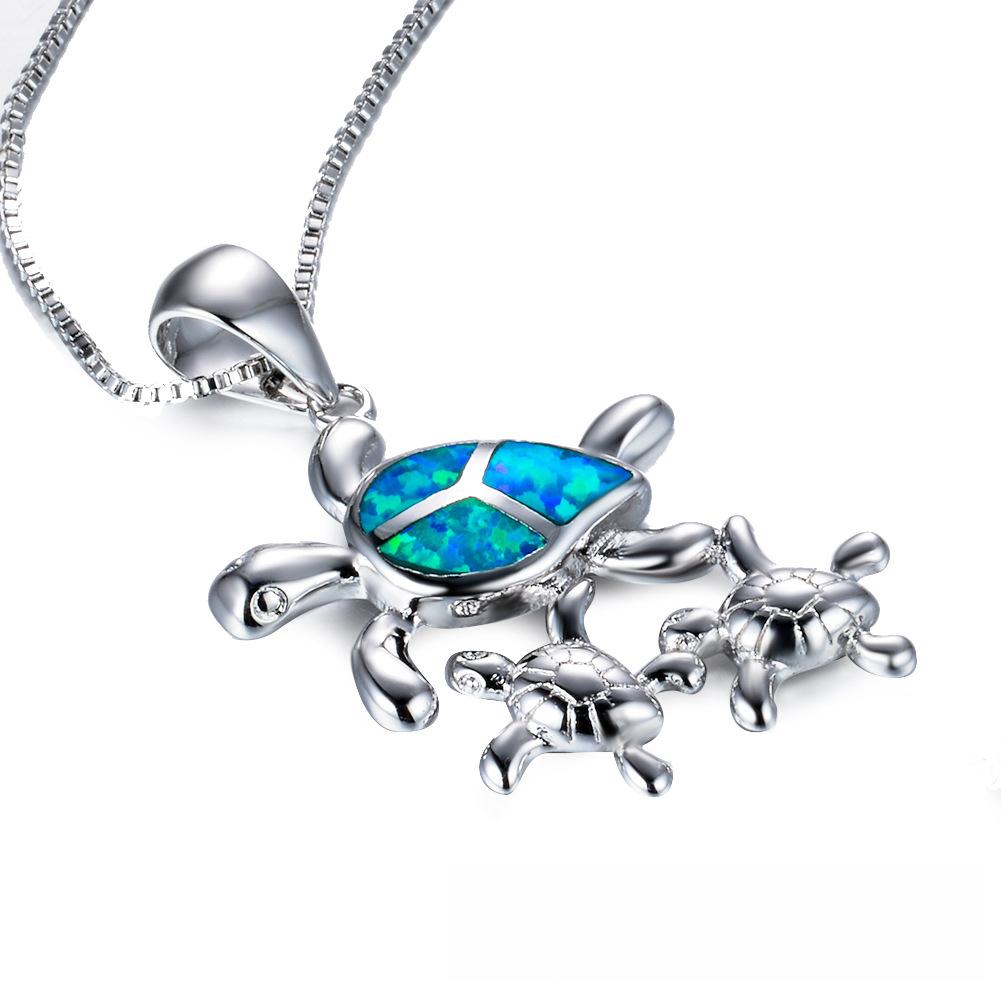 

Accessories European and American Jewelry Necklaces Pendants Fashionable and Creative Blue Pendants Necklaces for Women