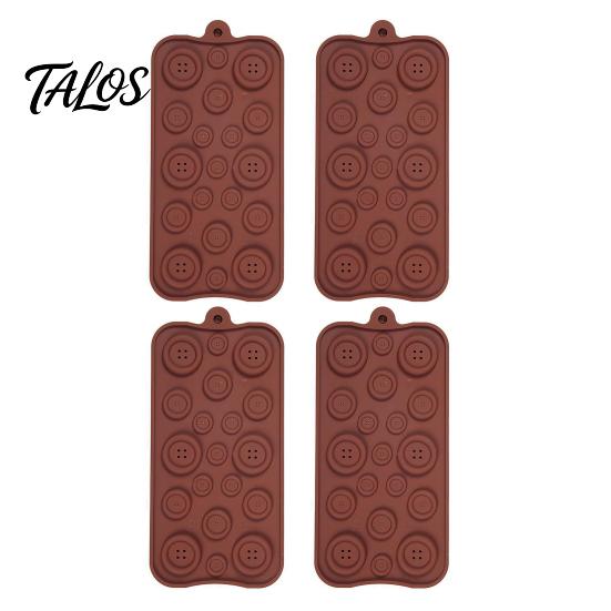 Handmade Candy Molds 19-Hole Silicone Button Molds, Three Sizes DIY Cake Decorating Tray, Dessert Flexible Easy Release Baking Gadgets for Chocolate