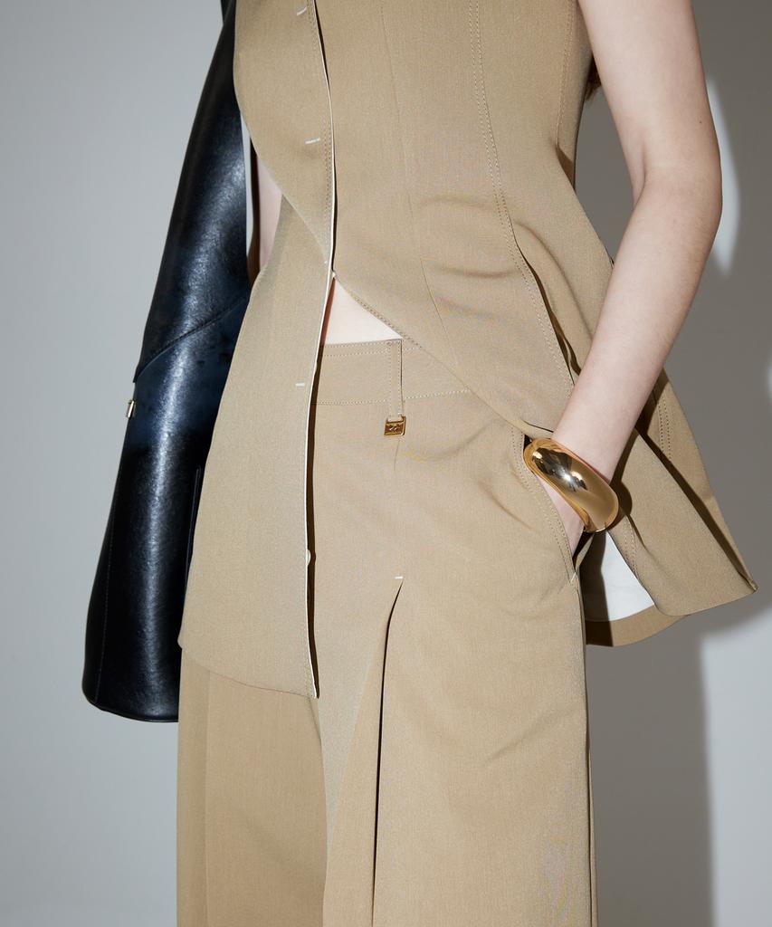Rene J. Ava Best Dress - Beige