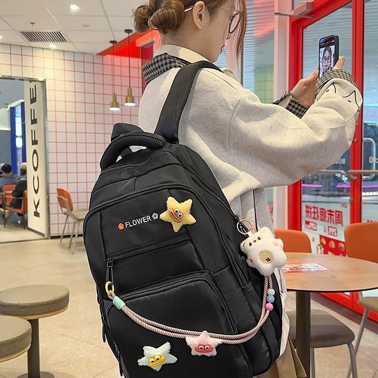 Schoolbag Japanese ins cute style simple and versatile high-value schoolbag female primary school students junior high school students backpack