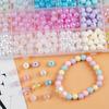 600pcs Acrylic Beads Bracelet Making Kit, Handmade DIY Jewellery Making Kit - Perfect Birthday Gift for Beaded Jewellery Lovers