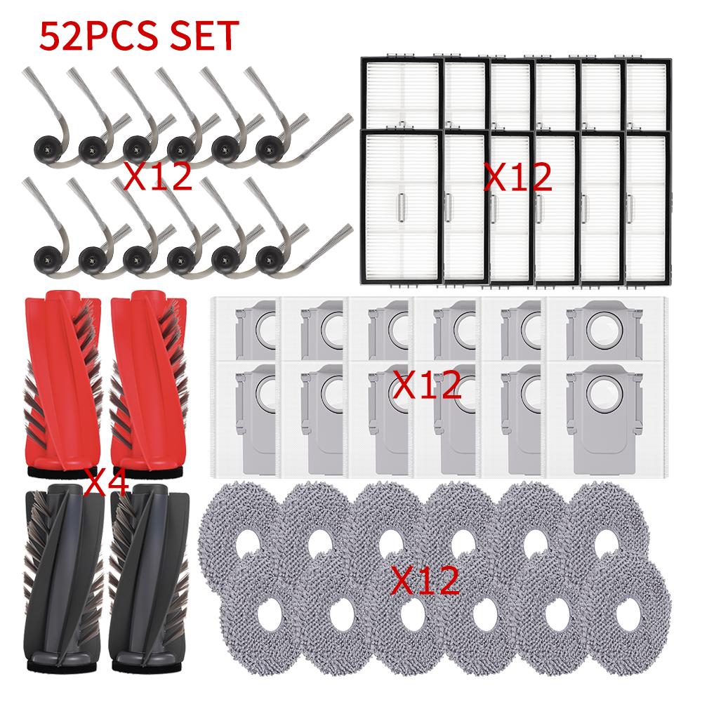 For Roborock Saros 11R/S9 MaxV Slim/G11S Ultra/Qrevo CurvX Spare Parts Main Side Brush Mop Cloth Dust Bag HEPA Filter Vacuum Kit