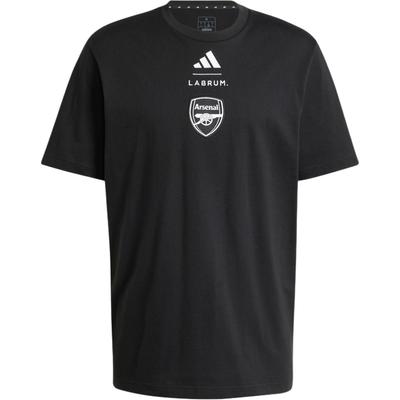 Arsenal Labrums T-Shirt Graphic Print Crew Neck Short Sleeve Men Tops Black JI9435