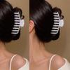 Gradient Square Acrylic Hair Clip - Versatile Shark Clip for Medium Hair