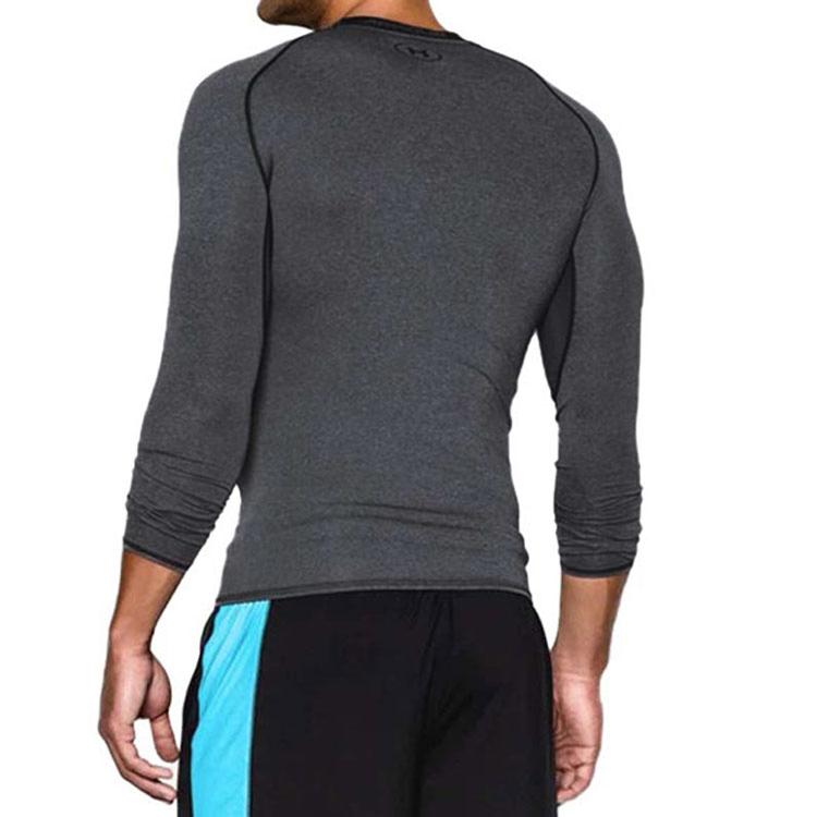 Under Armour Hg Armour Long Sleeve Compression Shirt Men tops Gray 1257471-090