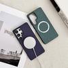 For Magsafe Fabric Cloth Case for Samsung Galaxy S25 S23 Ultra S24 FE S22 S21 Plus A16 A36 Magnetic Solid Color Ultra Thin Cover